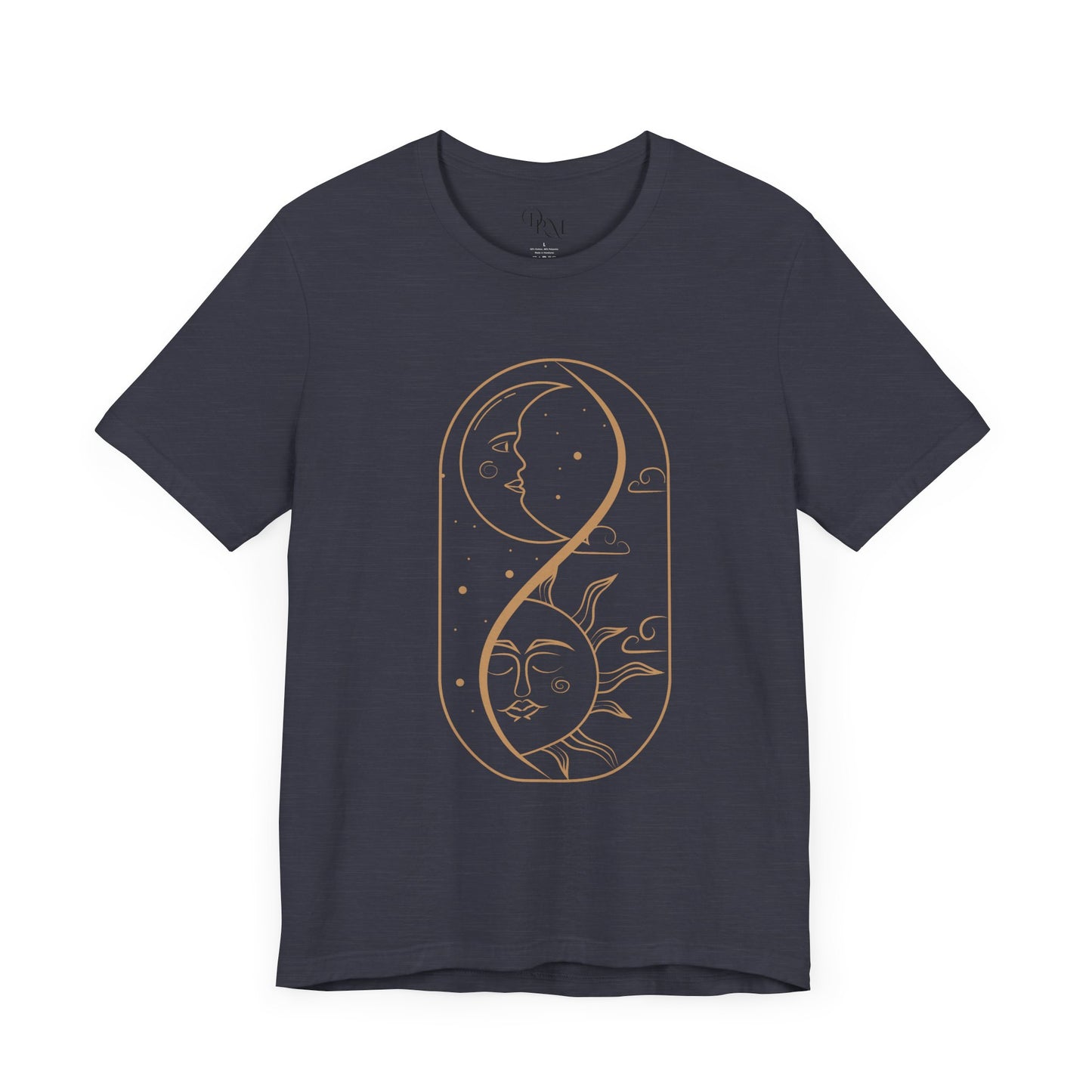 Sun and Moon Graphic Tee, Celestial Shirt, Astrology Unisex T-Shirt, Gift for Dreamers, Casual Wear, Summer Fashion, Boho Style - DiRoMi