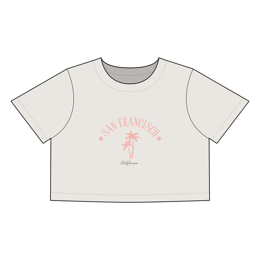 Women's Crop Tee, Crop top , Teen Heavy Faded Crop Tee - DiRoMi