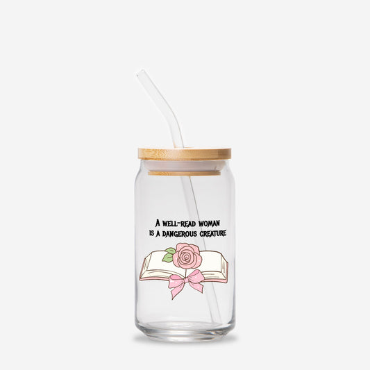 Bookish Glass tumbler 16oz