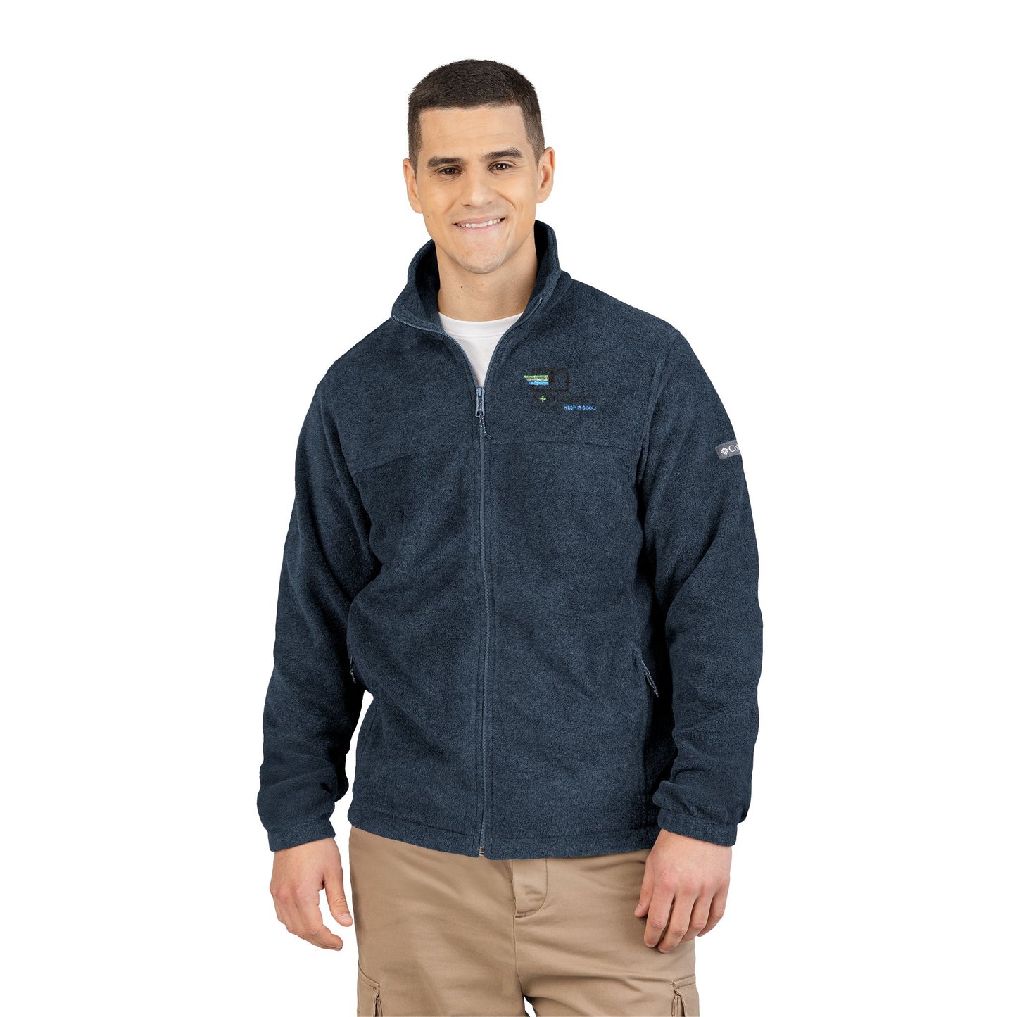 Embroidered Columbia Fleece Jacket