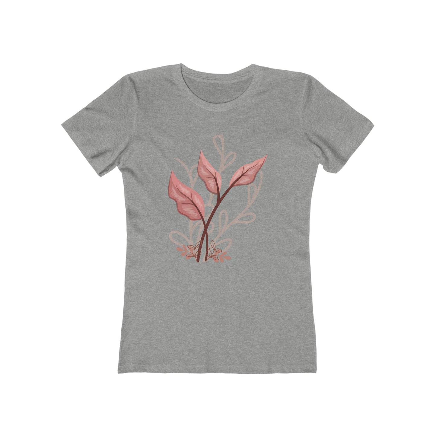 Floral Print Boyfriend Tee for Women - Casual Comfortable Style - DiRoMi