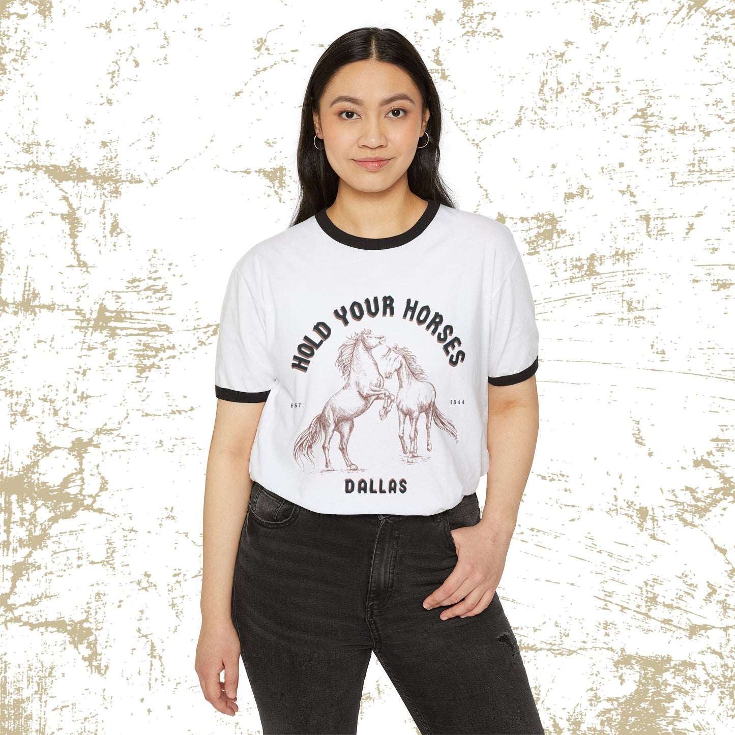 Vintage Horse T-Shirt - 'Hold Your Horses' Tee - DiRoMi