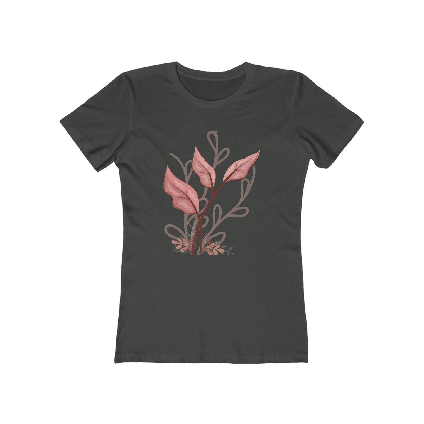 Floral Print Boyfriend Tee for Women - Casual Comfortable Style - DiRoMi