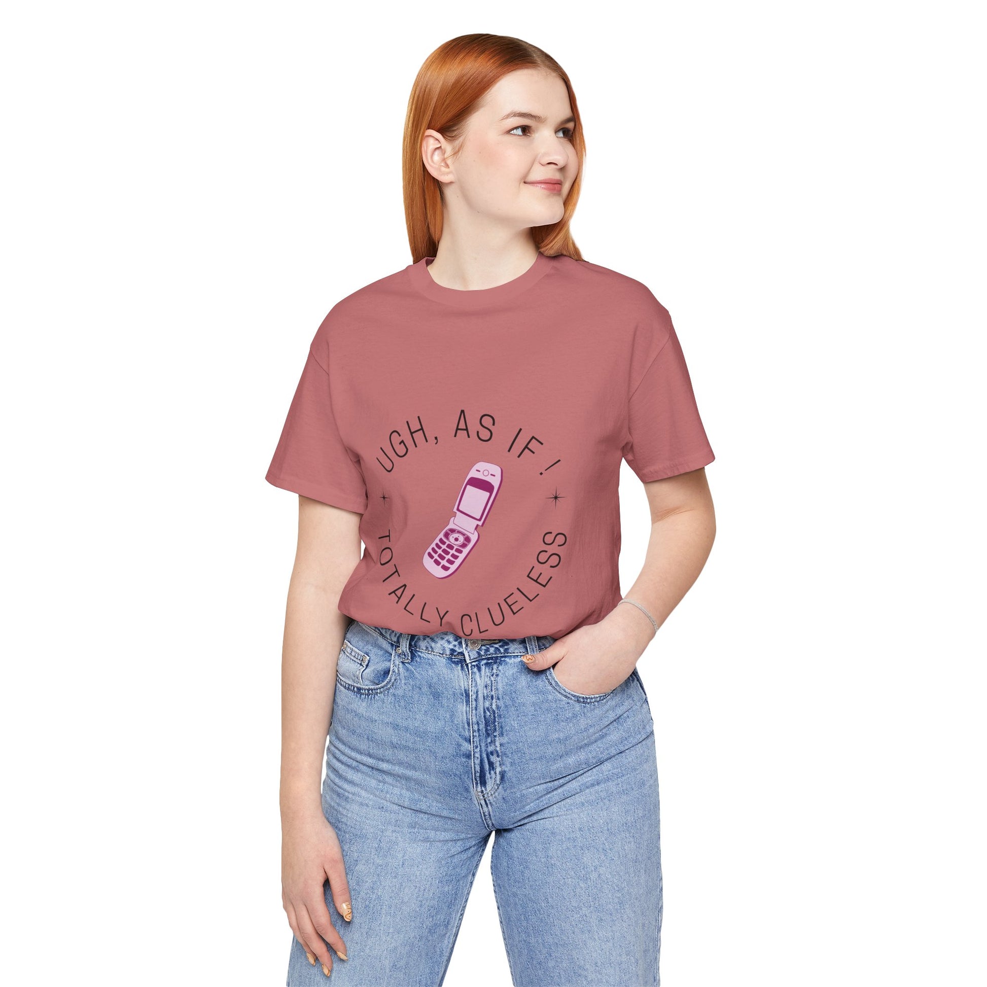 Clueless Inspired "Ugh, As If! Totally Clueless" Teen Girl T-shirt - DiRoMi