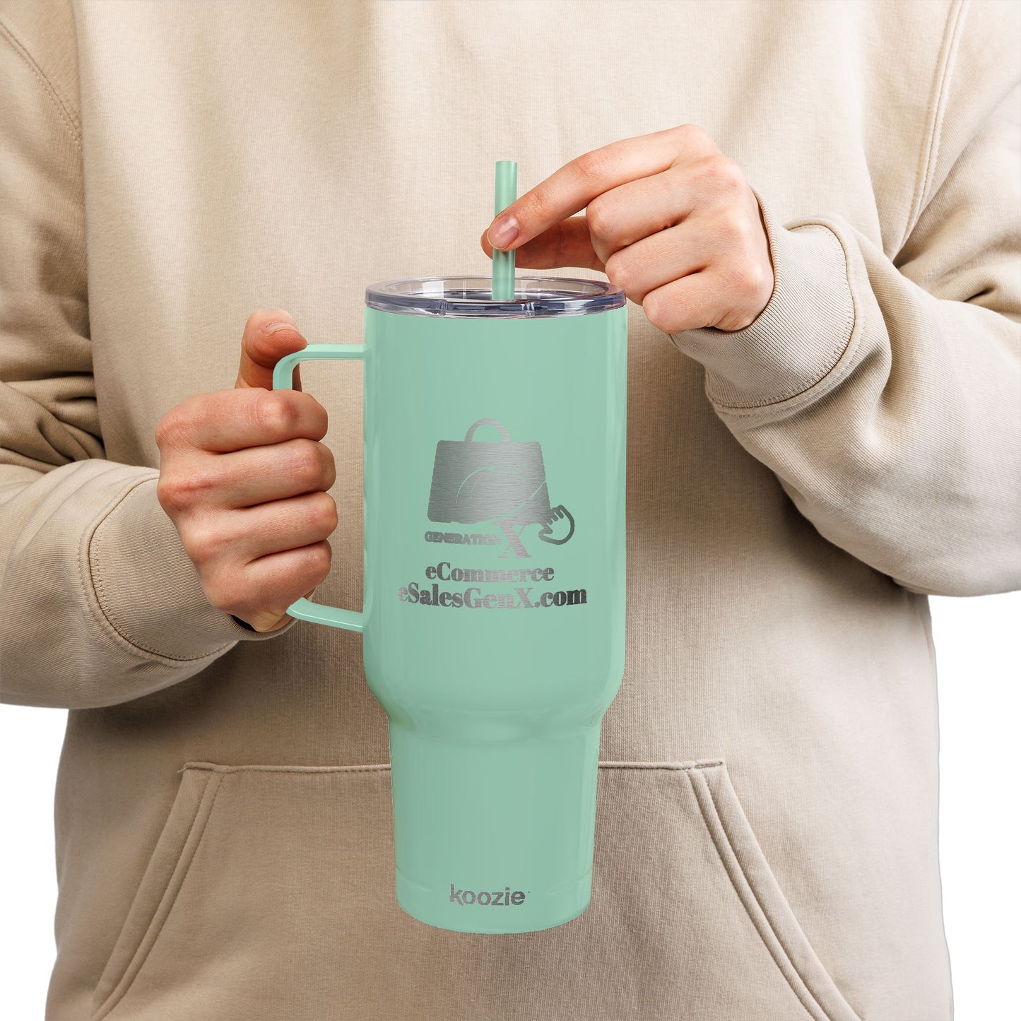 Insulated Engraved Travel Tumbler, 40oz