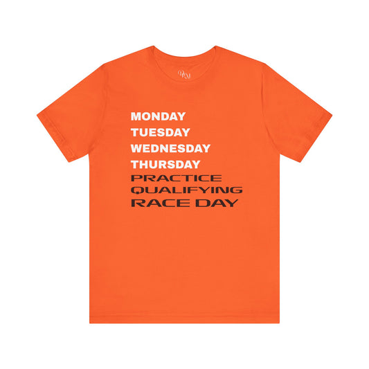 Race Day Schedule Tee - Formula 1 shirt, Unisex Graphic Shirt, Unisex Sport Top, Formula 1 t-shirt, Formula one teams shirt, F1 shirt