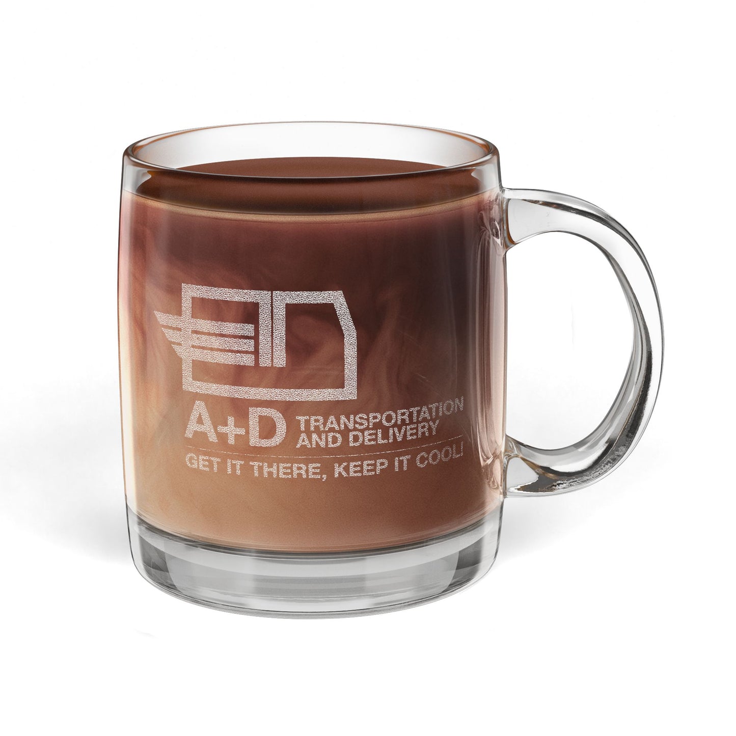 Custom Engraved Glass Coffee Mug