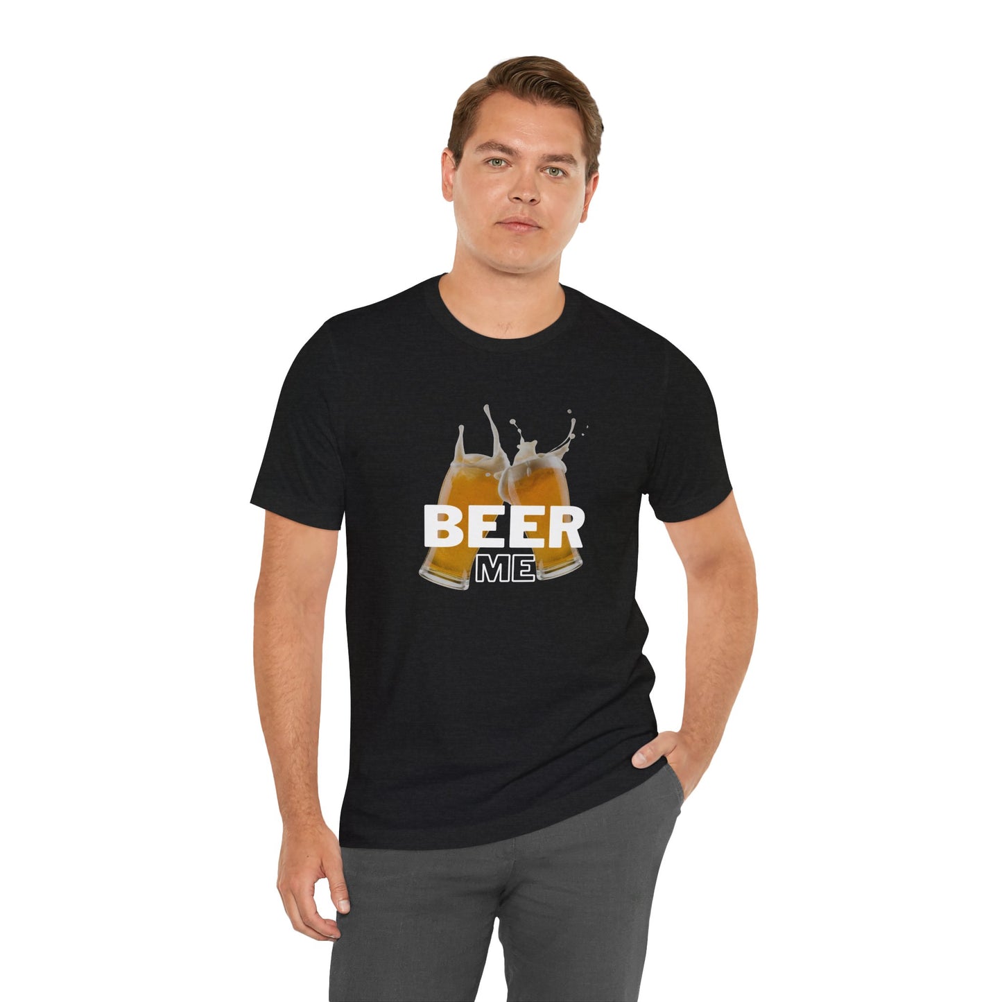 "Beer Me" Unisex Jersey Tee for Beer Lovers - DiRoMi