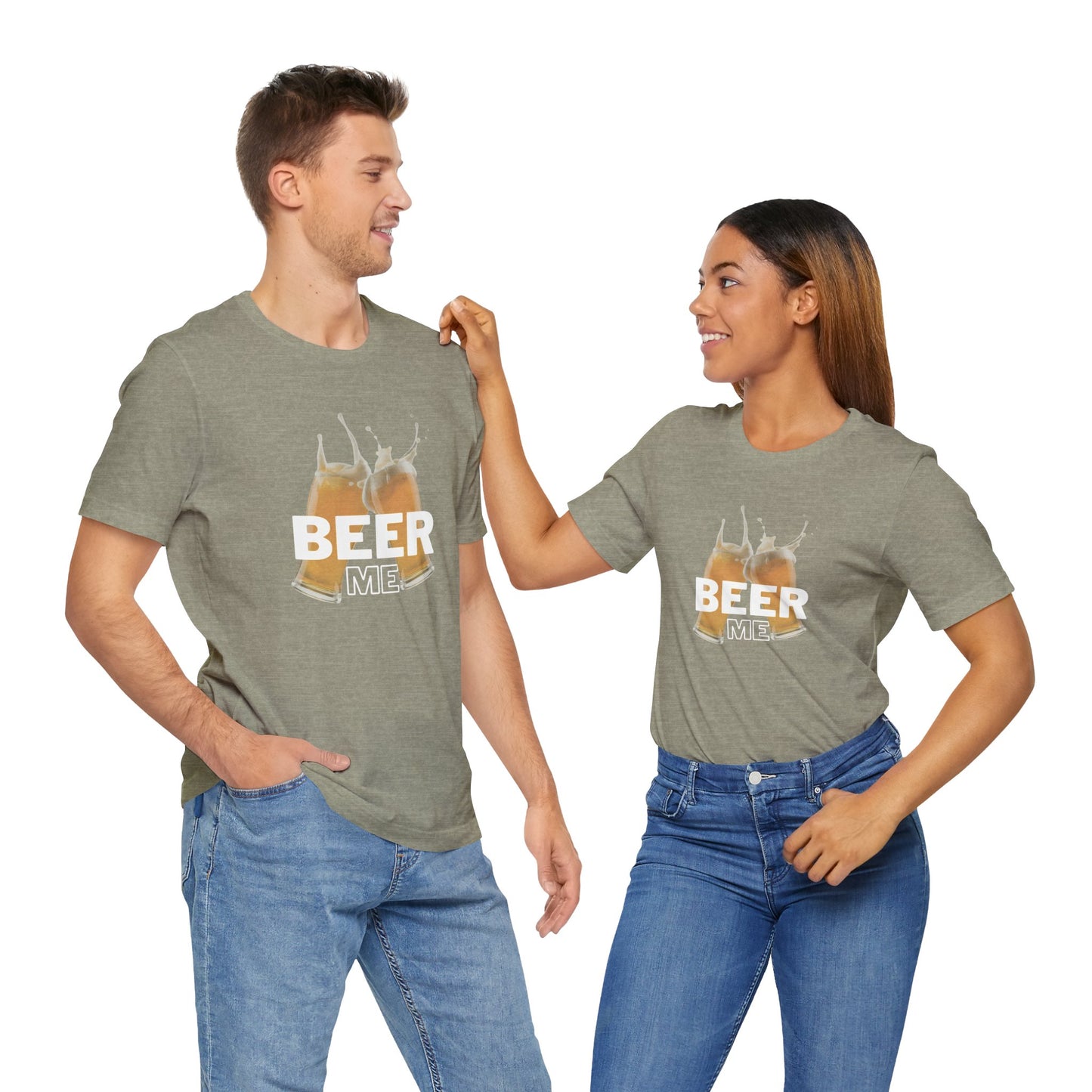 "Beer Me" Unisex Jersey Tee for Beer Lovers - DiRoMi