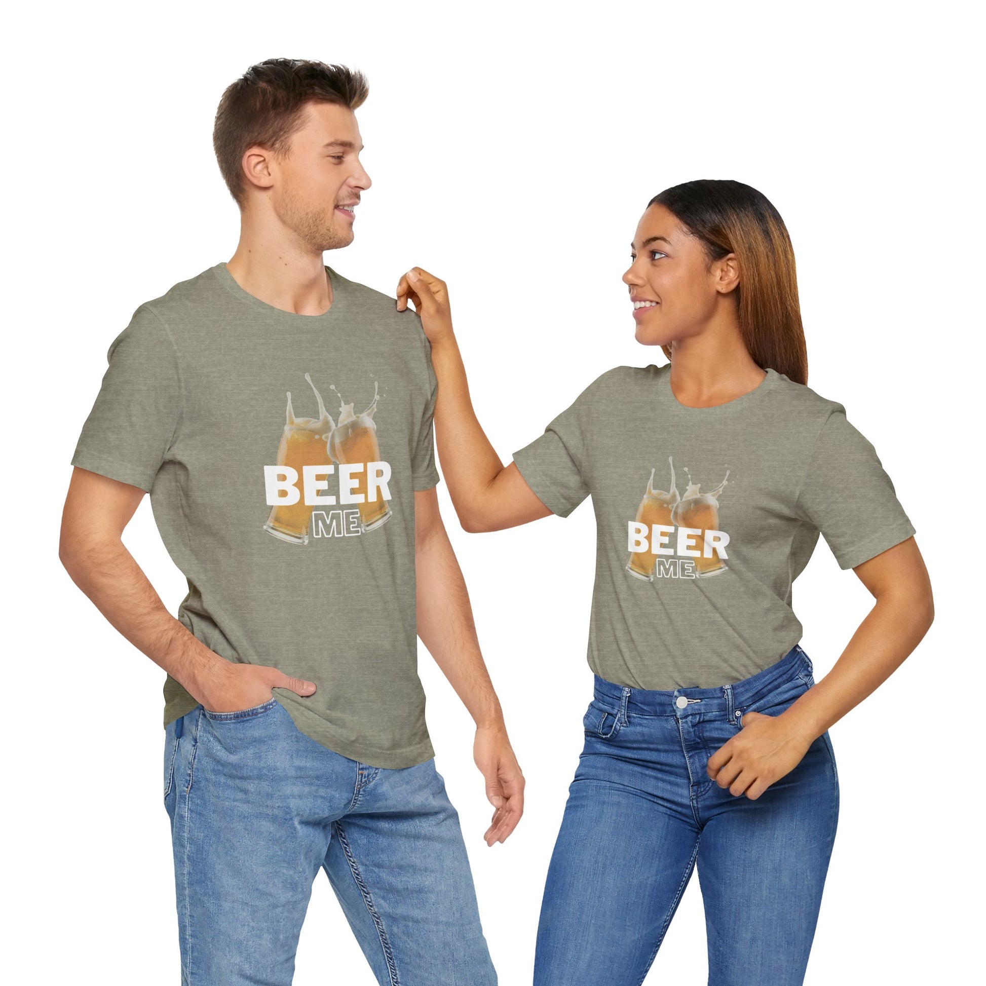 "Beer Me" Unisex Jersey Tee for Beer Lovers - DiRoMi