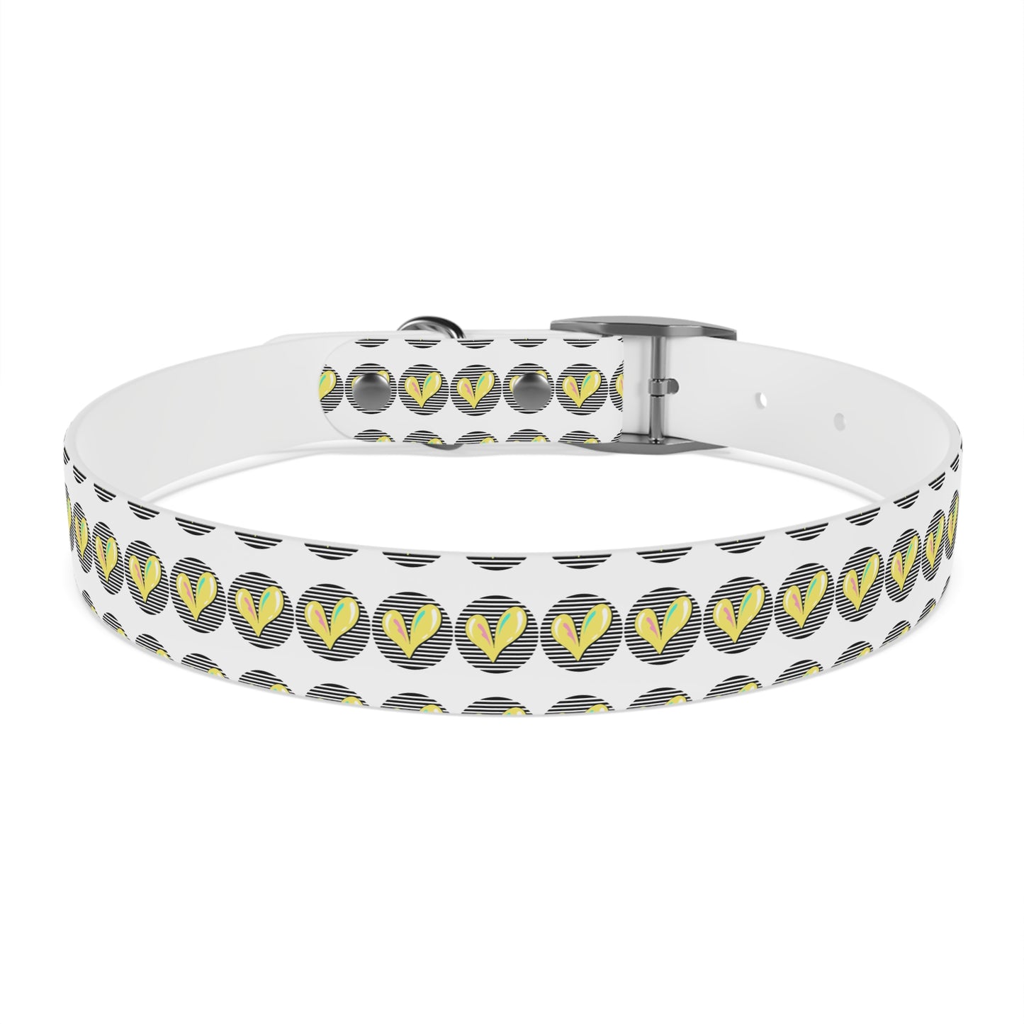 Trendy Dog Collar with Heart Design