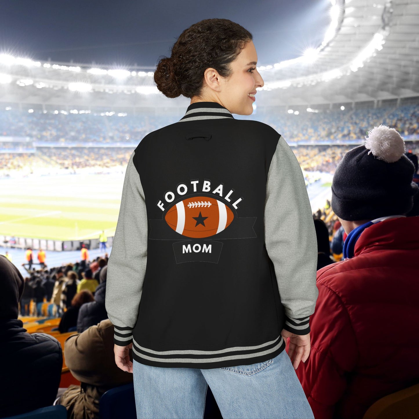 Football Mom Letterman Jacket