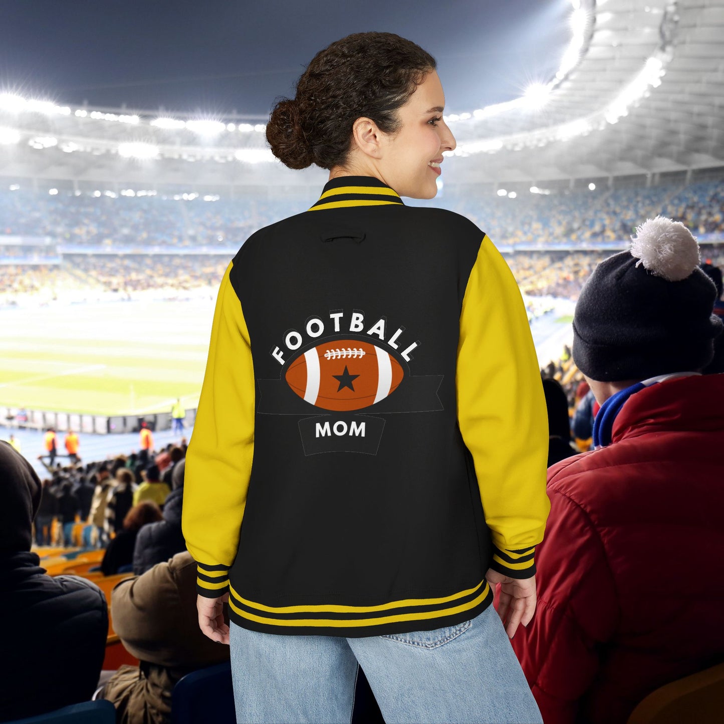 Football Mom Letterman Jacket