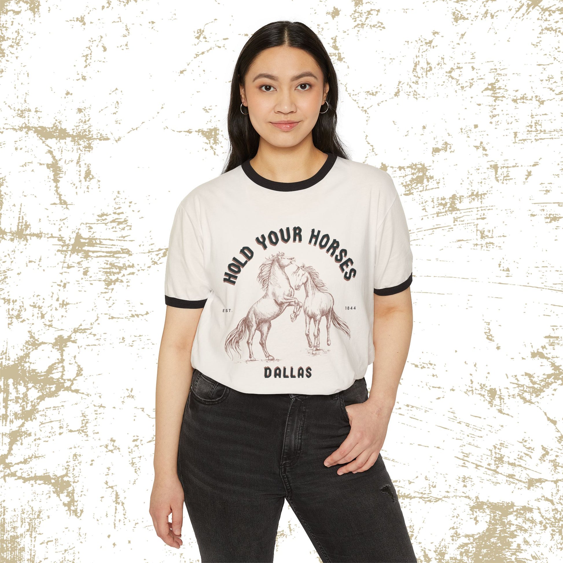Vintage Horse T-Shirt - 'Hold Your Horses' Tee - DiRoMi