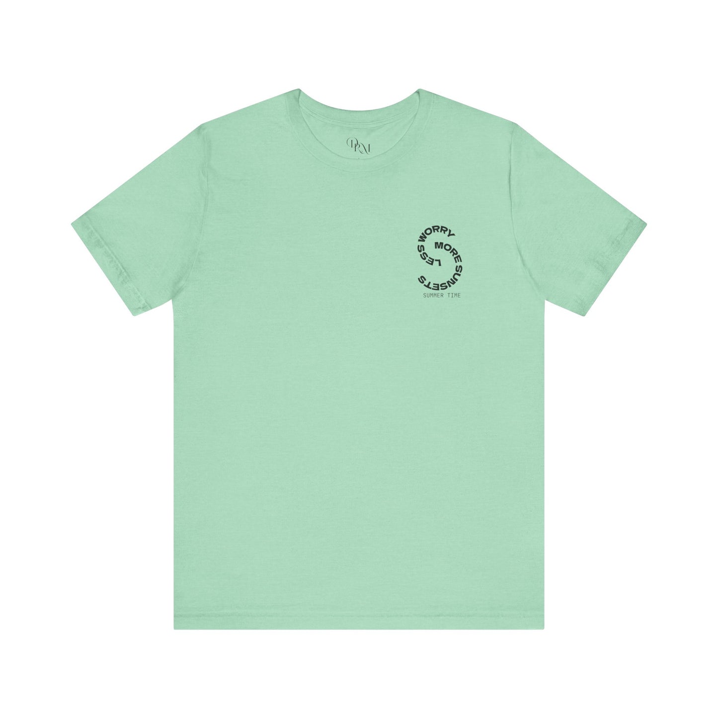 Beach Vibes Unisex Tee, Summer Vacation T-Shirt, Ocean Lover Shirt, Coastal Graphic Top, Beach Bum Apparel, back and front shirt