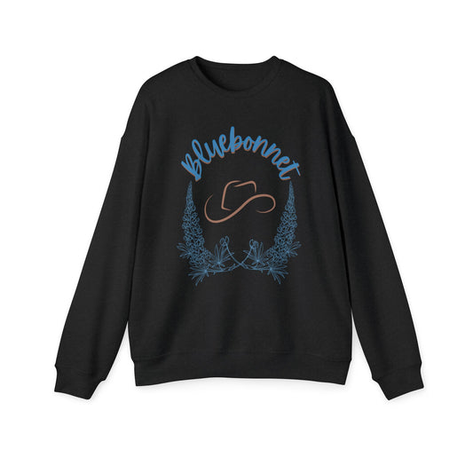 Bluebonnet Unisex Drop Shoulder Sweatshirt - Cozy Spring Style - DiRoMi
