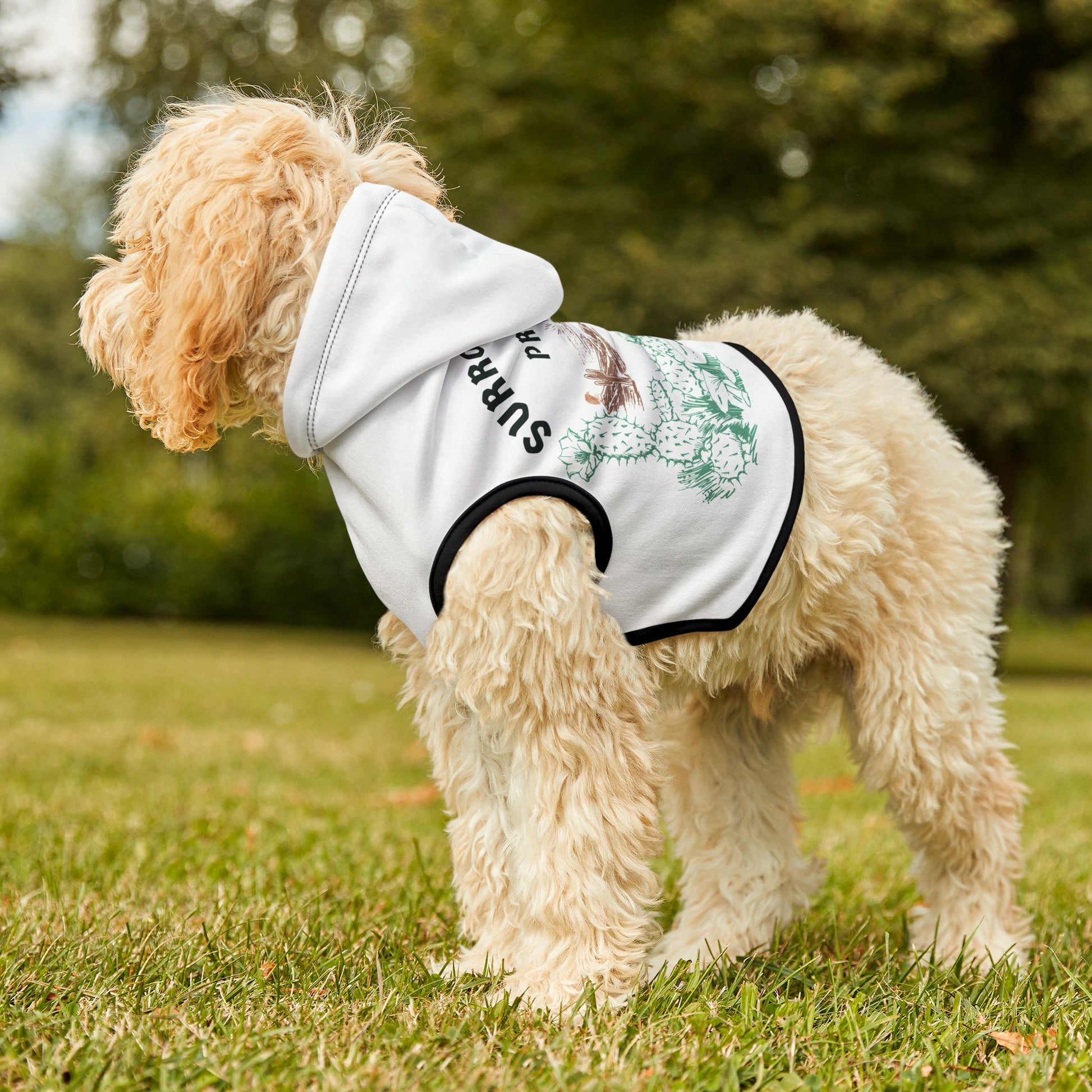 Cute 'Surrounded by Pricks' Pet Hoodie for Fashionable Pets - DiRoMi