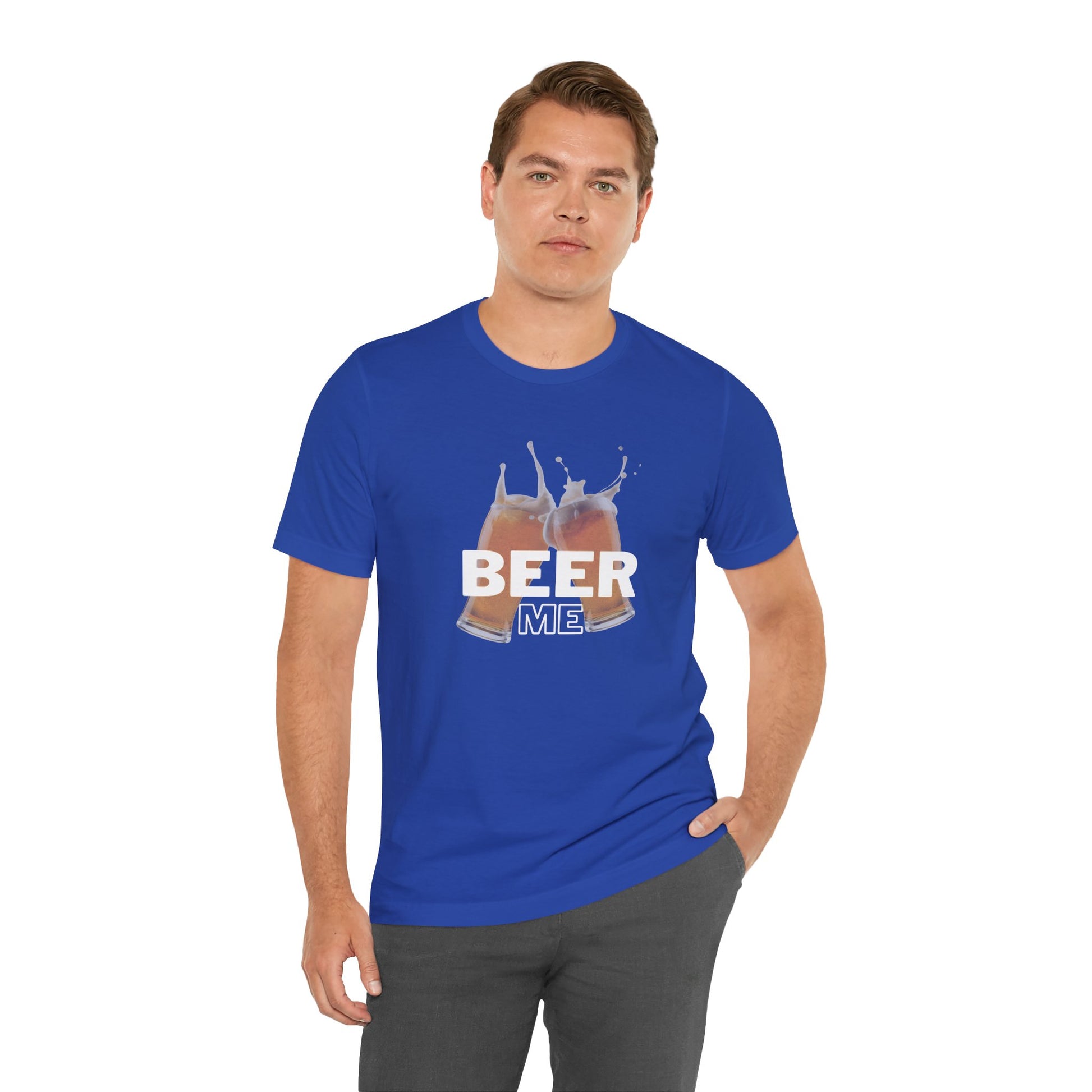 "Beer Me" Unisex Jersey Tee for Beer Lovers - DiRoMi