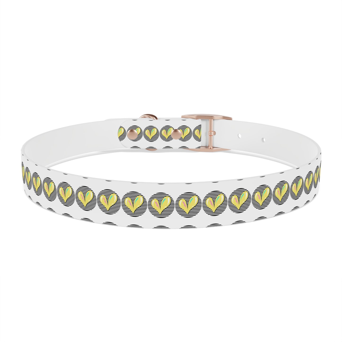 Trendy Dog Collar with Heart Design