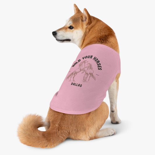 Cute Pet Tank Top - 'Hold Your Horses' Design for Dogs - DiRoMi