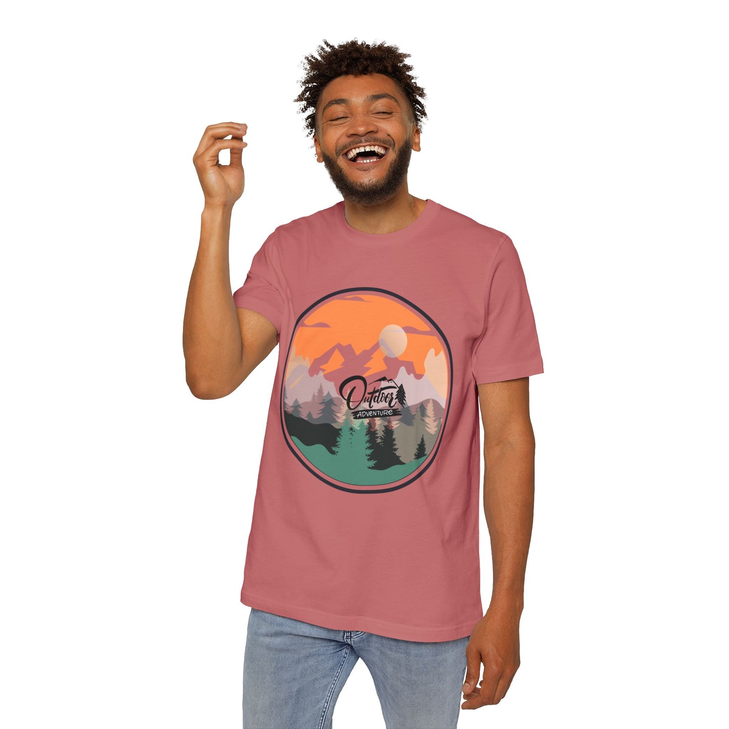 Outdoor Adventure Unisex Short-Sleeve T-Shirt - USA-Made Vintage Nature Design - DiRoMi