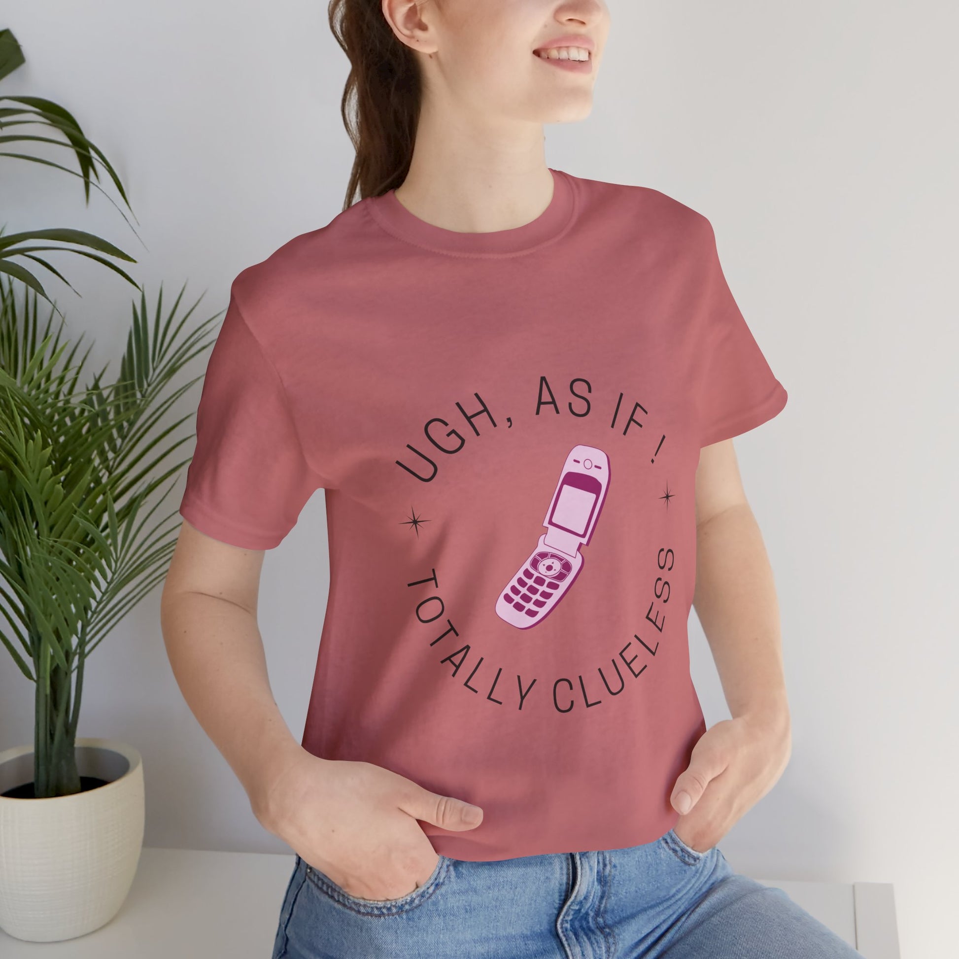 Clueless Inspired "Ugh, As If! Totally Clueless" Teen Girl T-shirt - DiRoMi