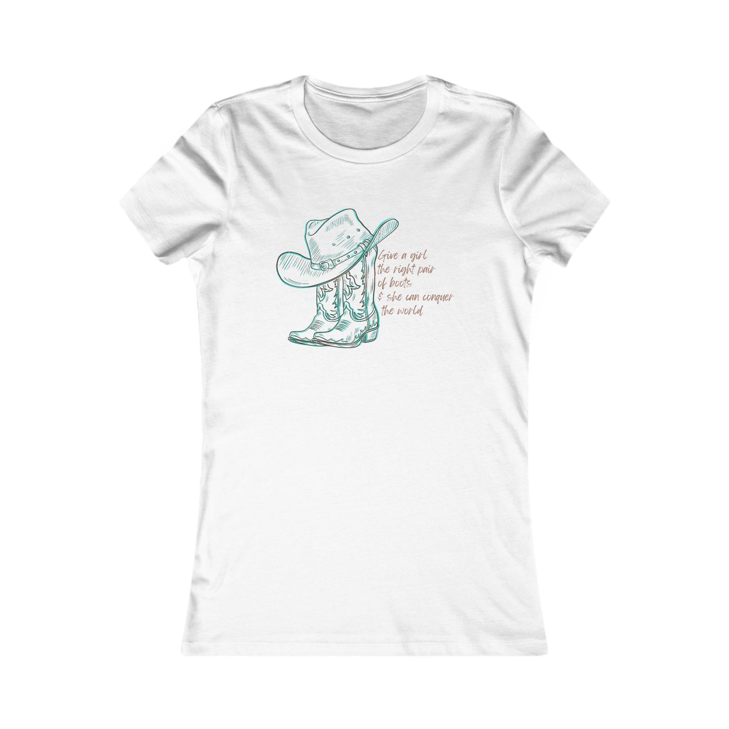 Cowgirl Tee - Inspirational Cowgirl Boots Women's T-Shirt - DiRoMi