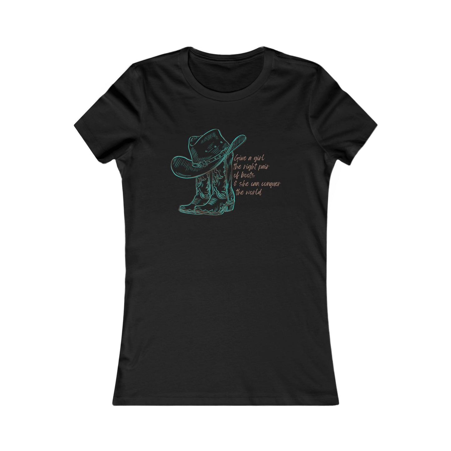Cowgirl Tee - Inspirational Cowgirl Boots Women's T-Shirt - DiRoMi