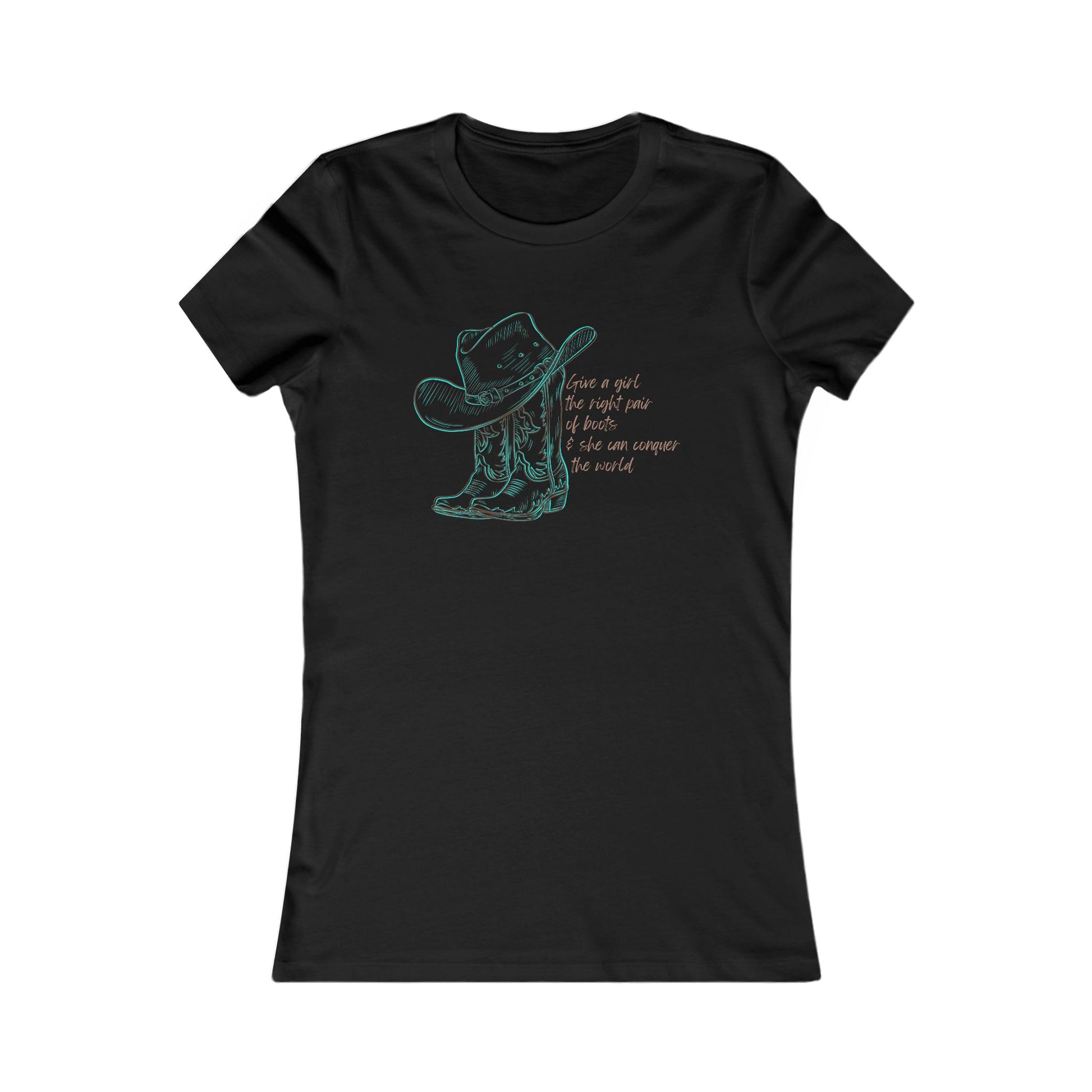 Cowgirl Tee - Inspirational Cowgirl Boots Women's T-Shirt - DiRoMi