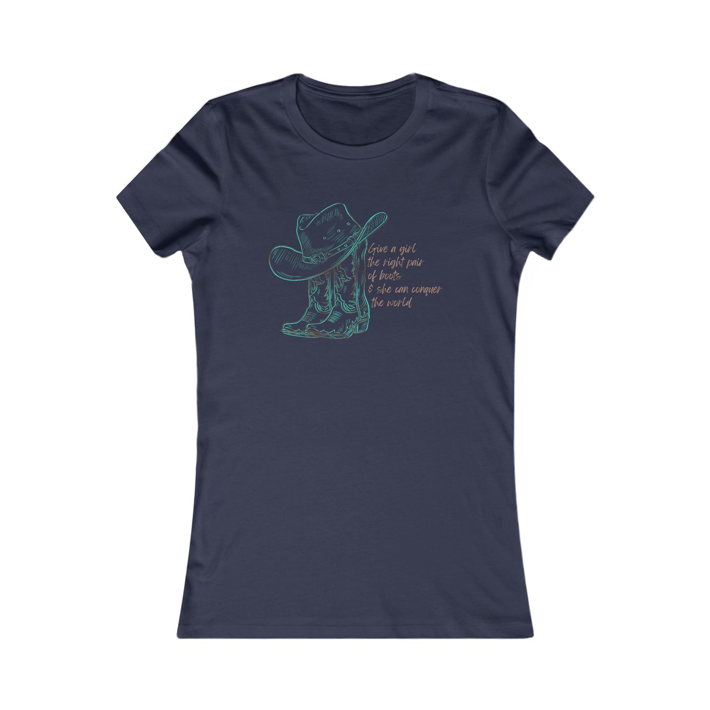 Cowgirl Tee - Inspirational Cowgirl Boots Women's T-Shirt - DiRoMi