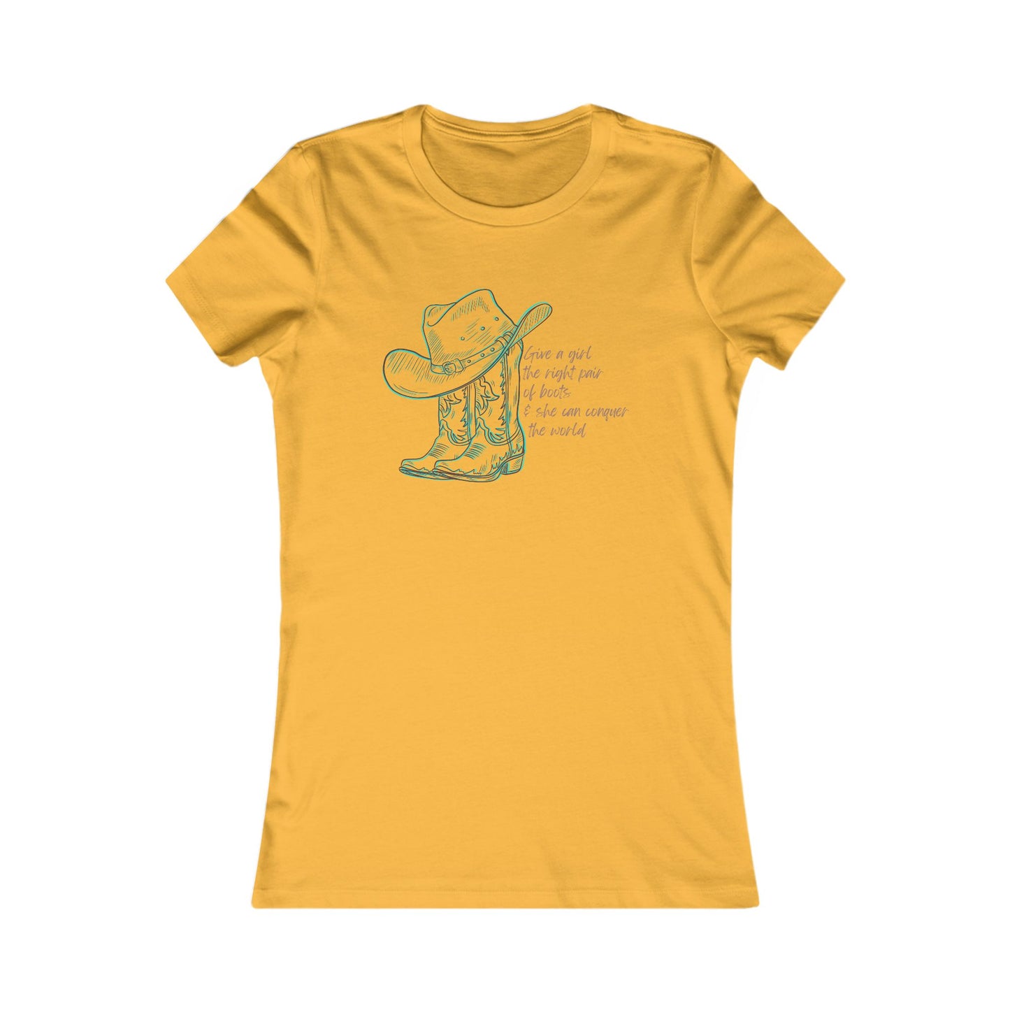Cowgirl Tee - Inspirational Cowgirl Boots Women's T-Shirt - DiRoMi