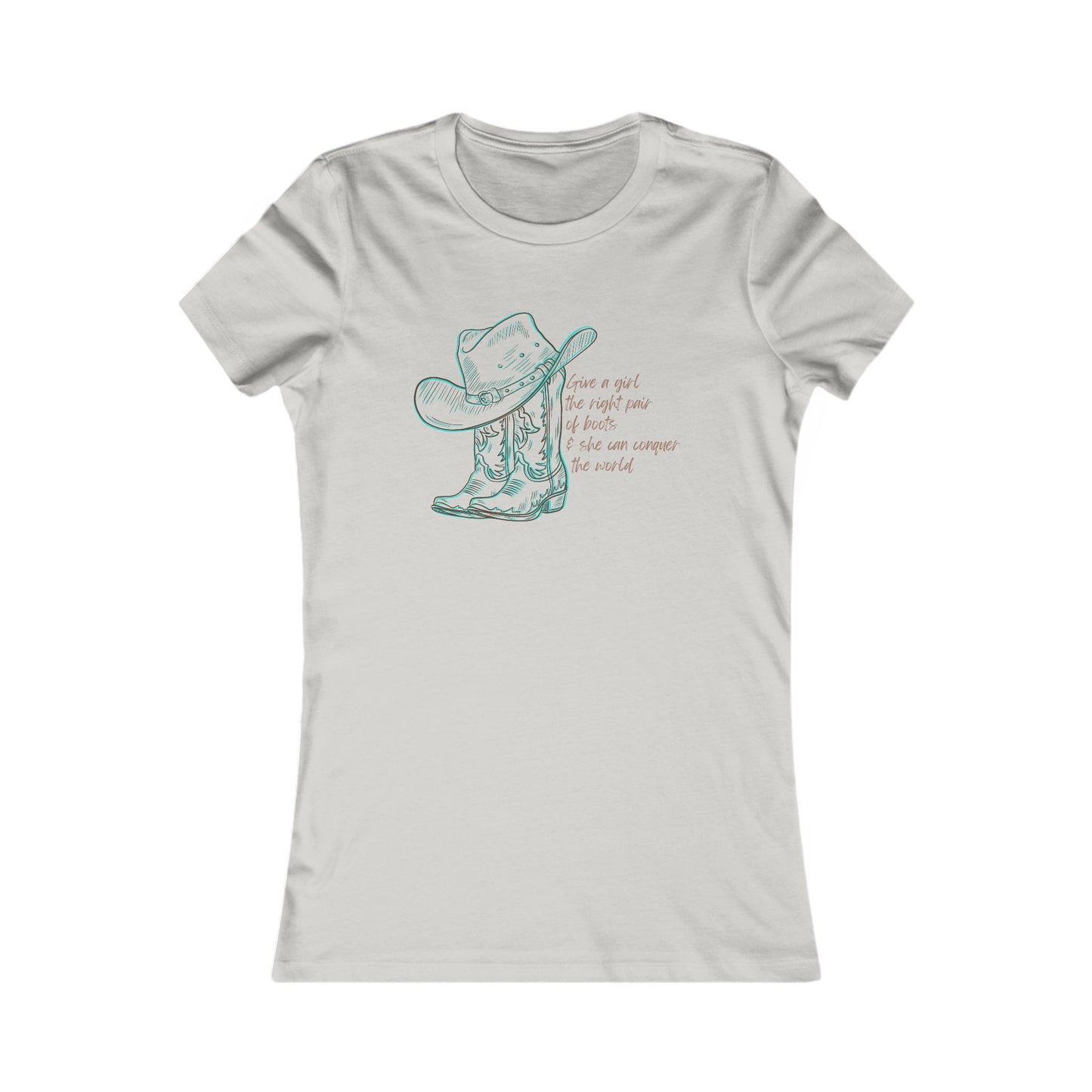 Cowgirl Tee - Inspirational Cowgirl Boots Women's T-Shirt - DiRoMi