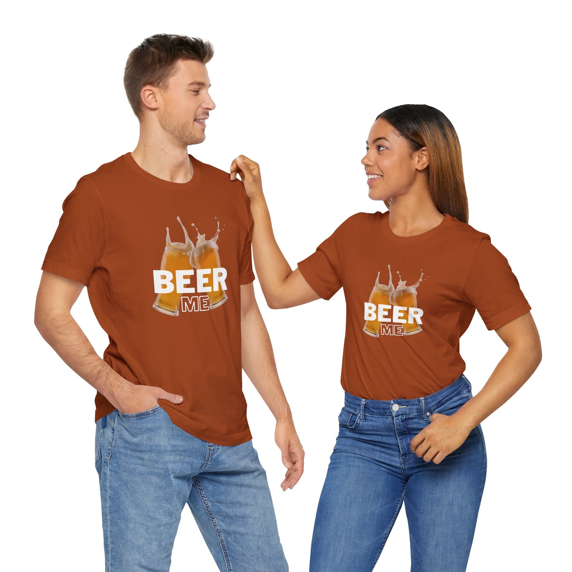 "Beer Me" Unisex Jersey Tee for Beer Lovers - DiRoMi