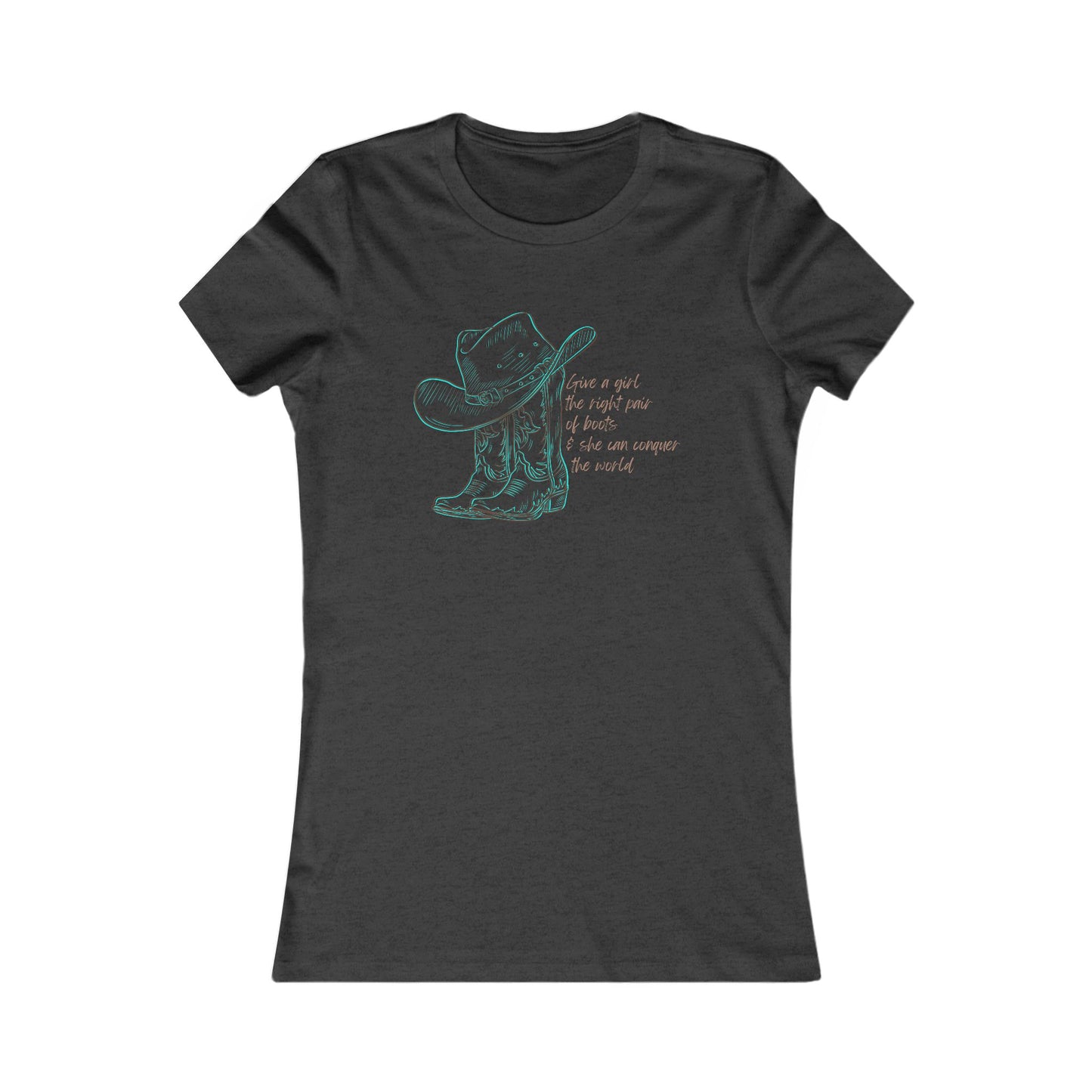 Cowgirl Tee - Inspirational Cowgirl Boots Women's T-Shirt - DiRoMi