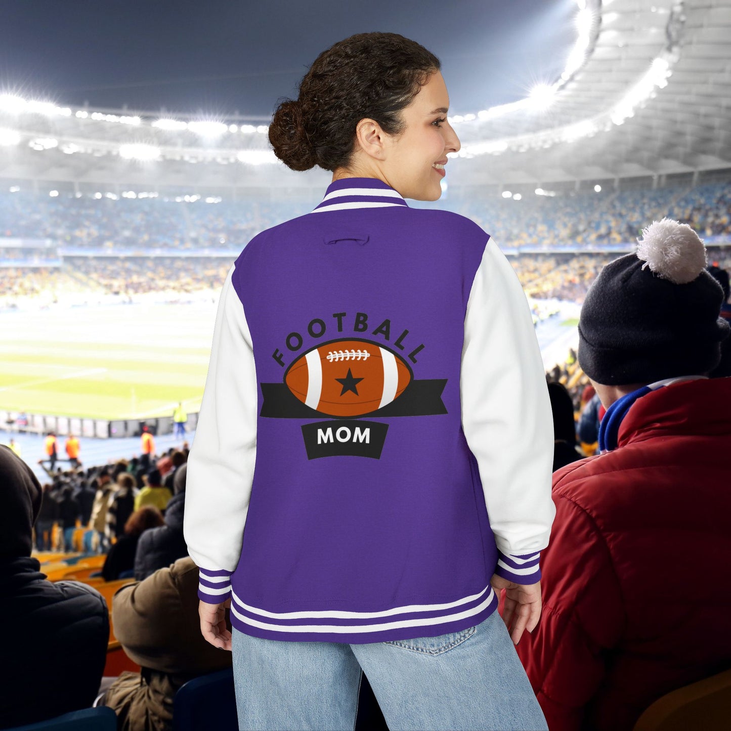 Football Mom Letterman Jacket