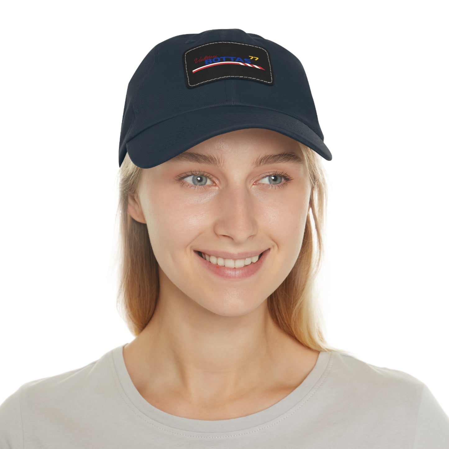 Leather Patch Dad Hat, F1 Valteri Bottas