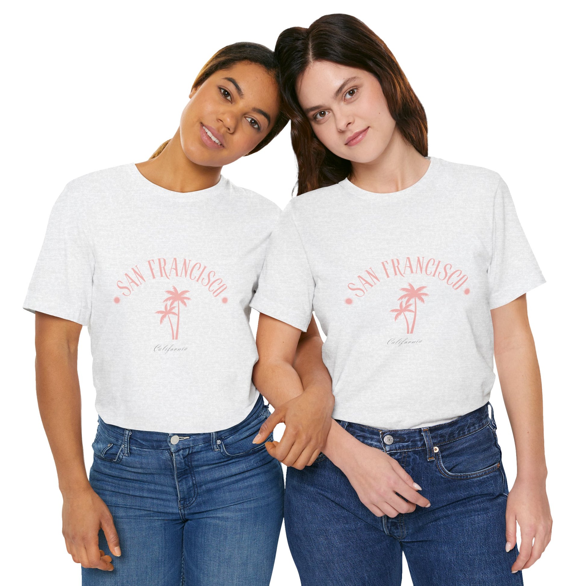 California Vibes Women Tee with San Francisco Design - DiRoMi