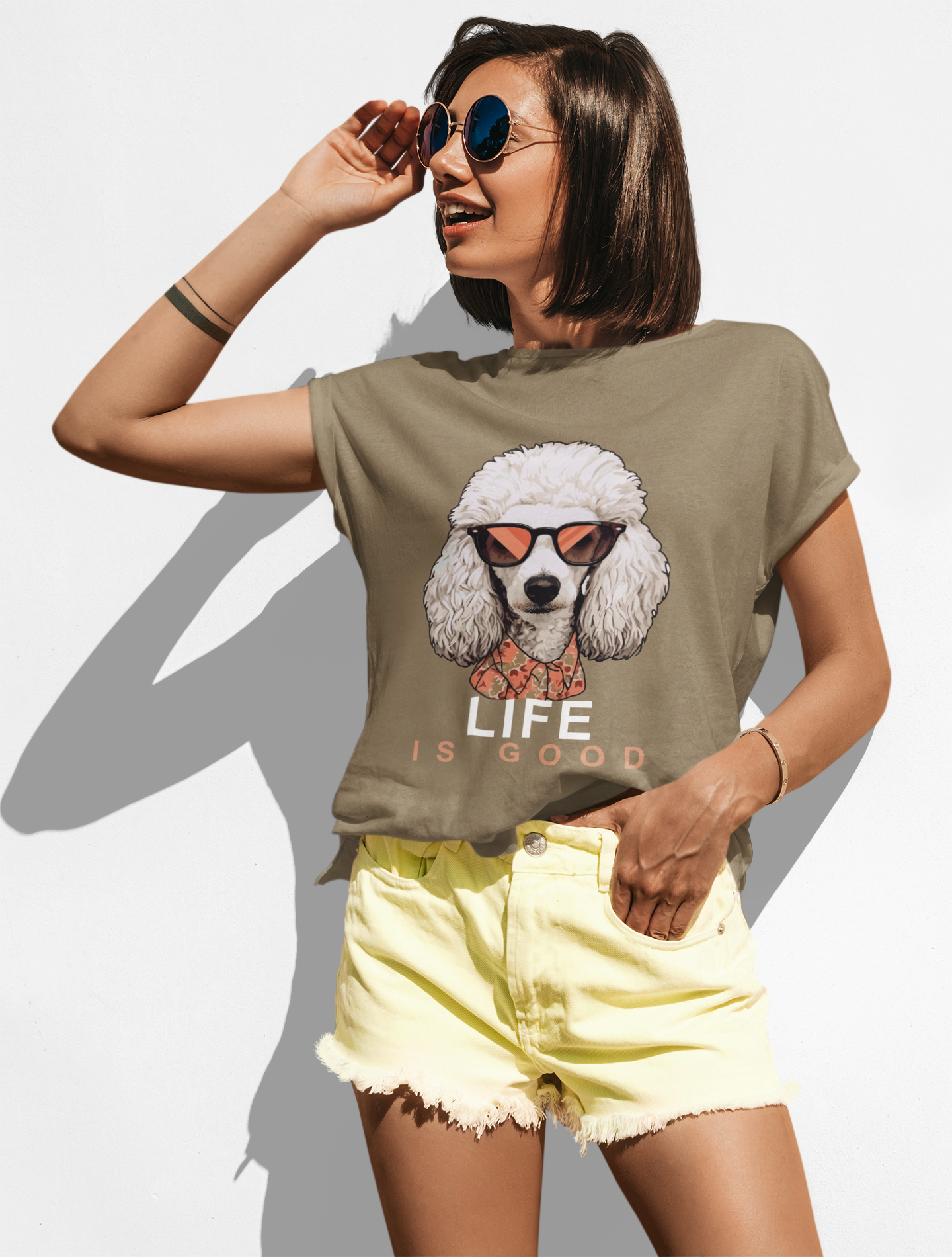 Life is Good Poodle Tee