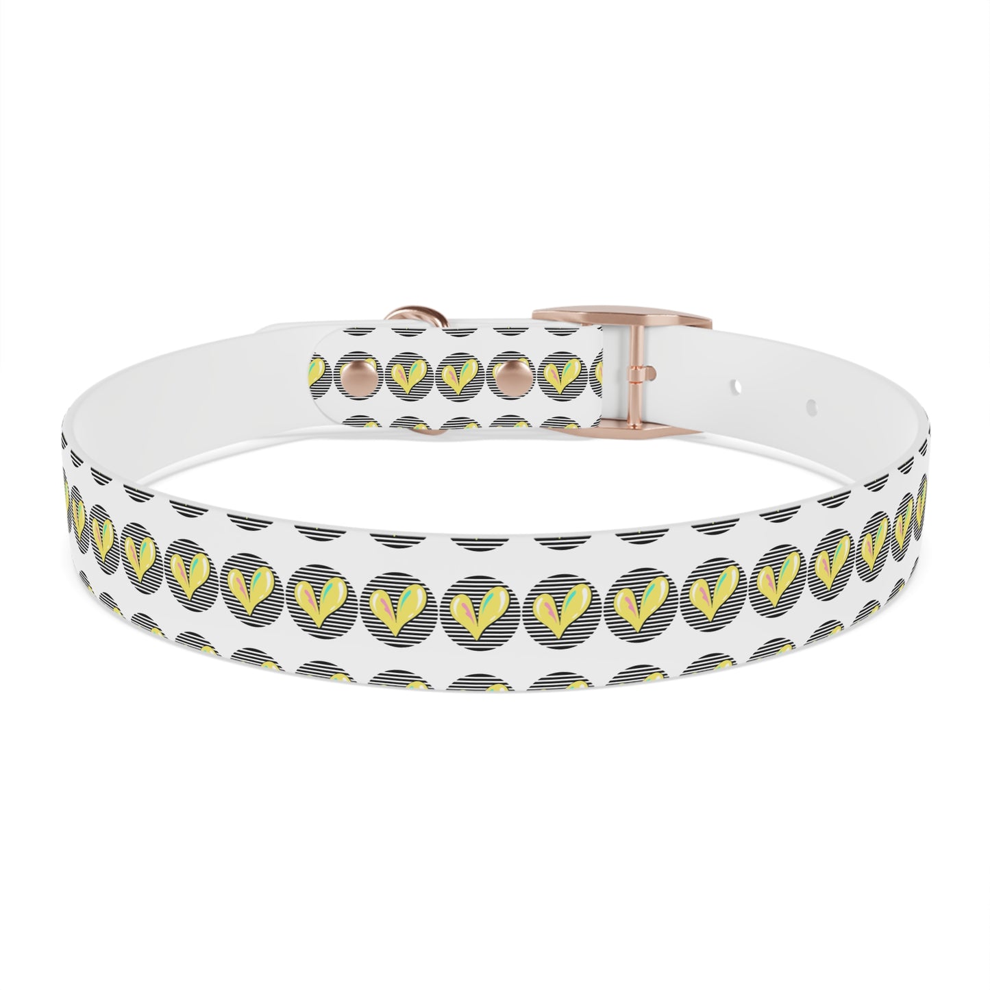 Trendy Dog Collar with Heart Design