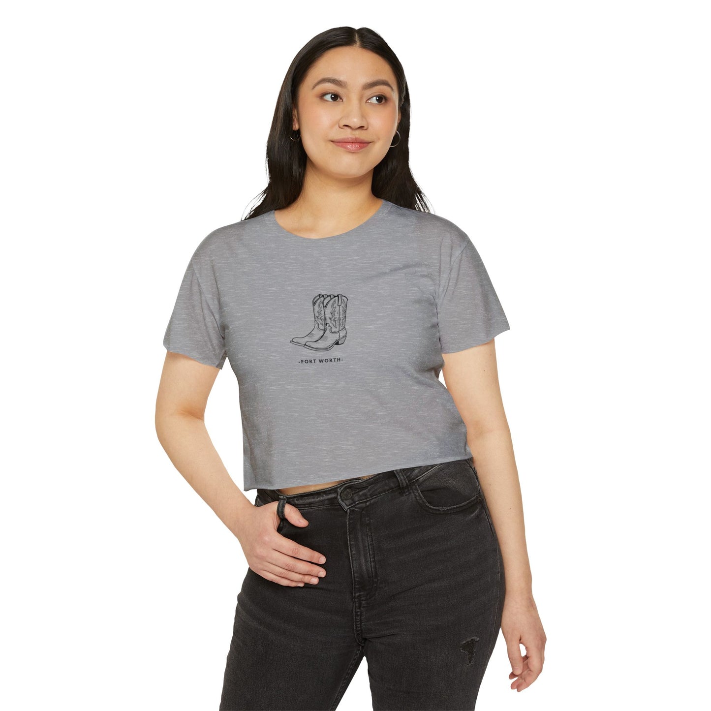 Cowgirl Vibes teens Festival Crop Top - Perfect for Country Concerts & Summer Events - DiRoMi
