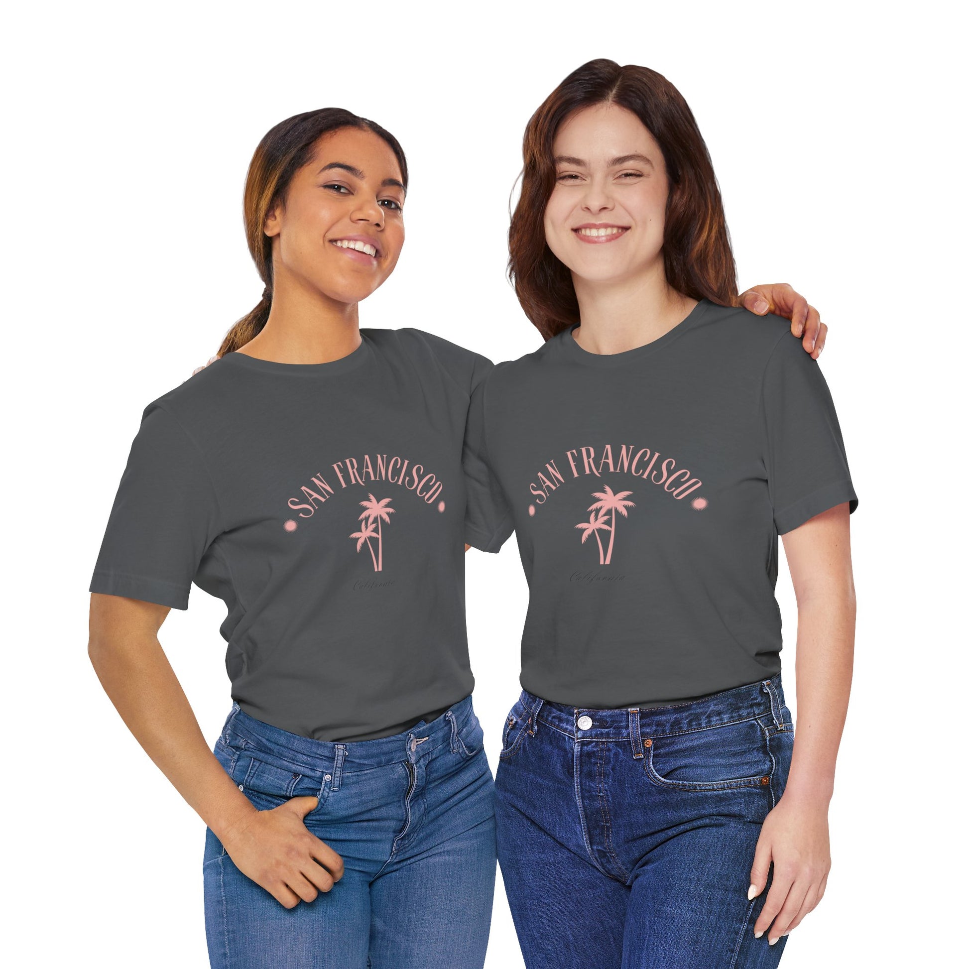 California Vibes Women Tee with San Francisco Design - DiRoMi