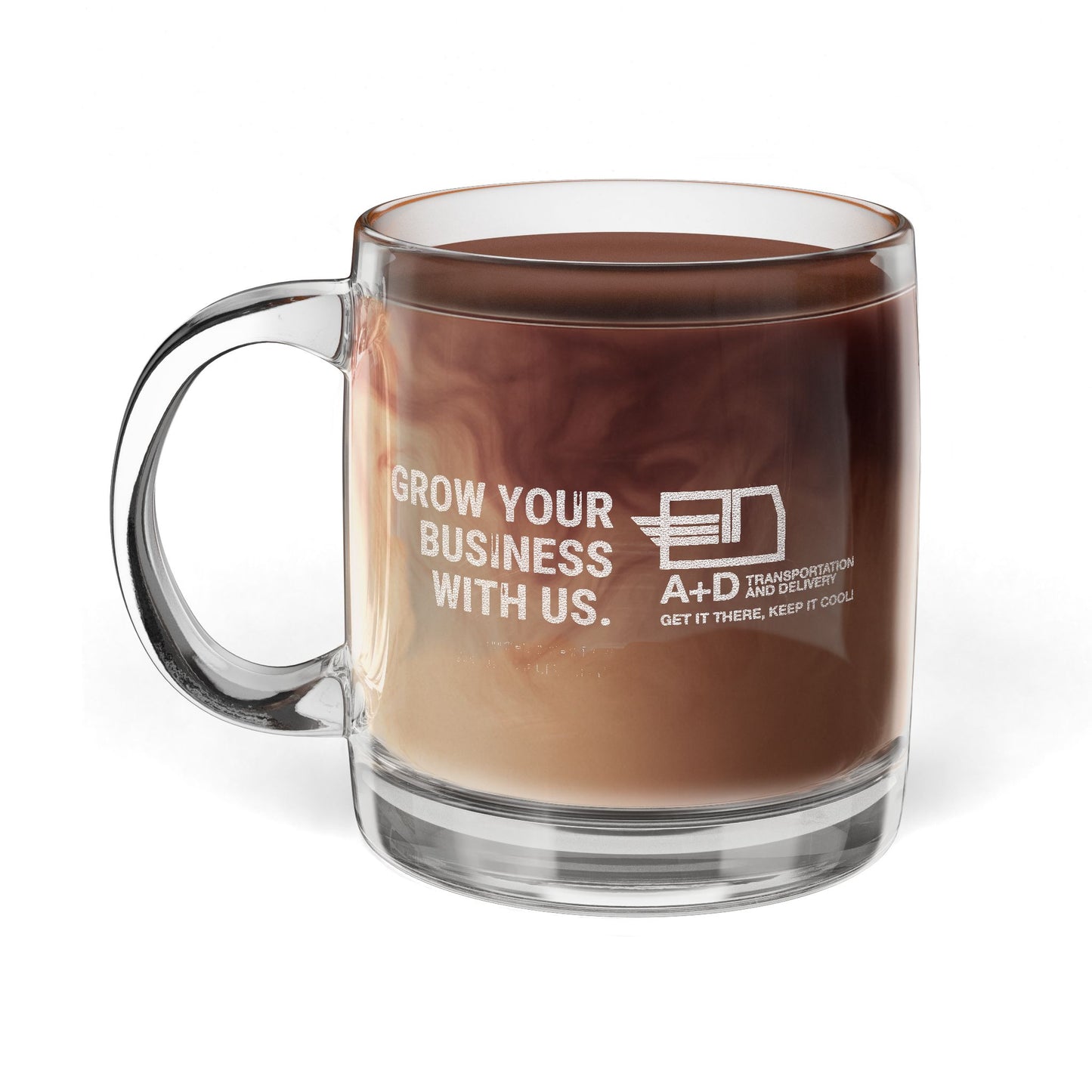 Custom Engraved Glass Coffee Mug