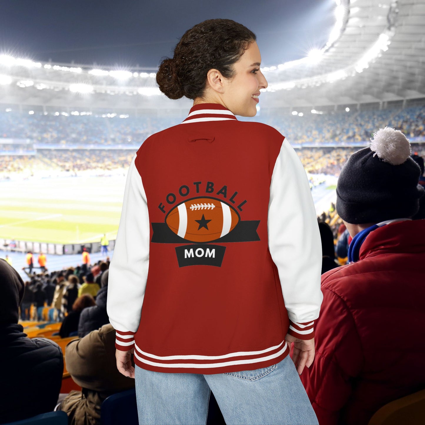 Football Mom Letterman Jacket