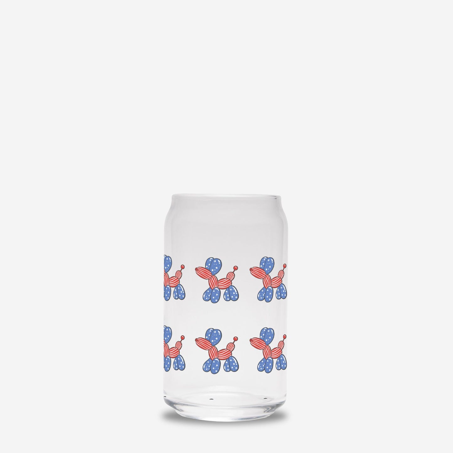 4th of July Glass Tumbler 16oz