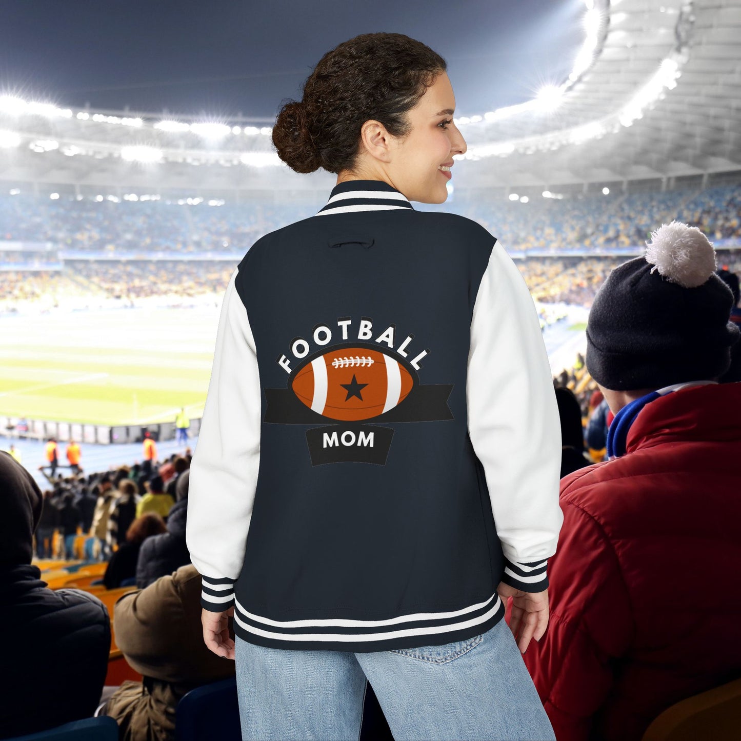 Football Mom Letterman Jacket