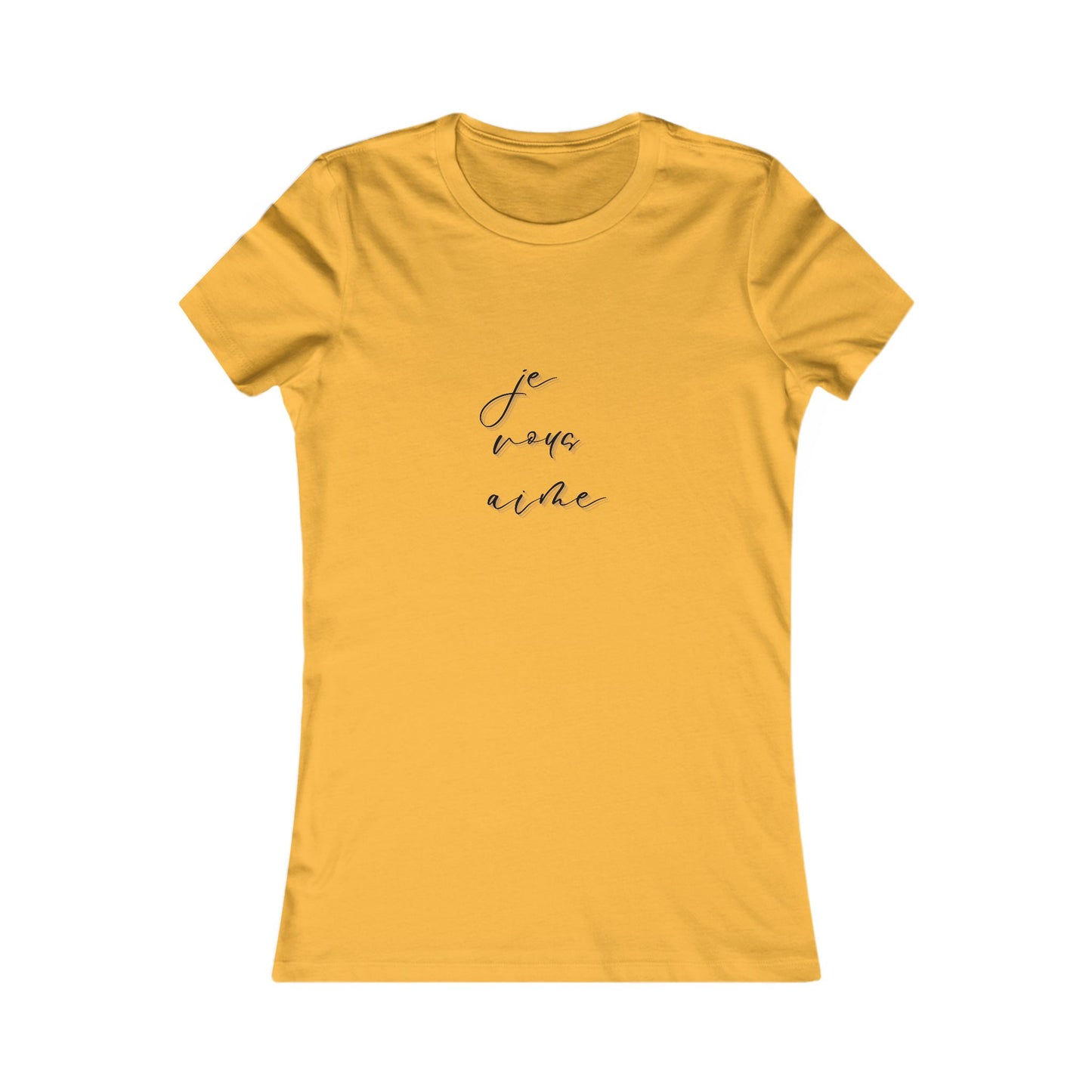 Chic Women's Tee - 'Je Vous Aime' Inspirational Top - DiRoMi