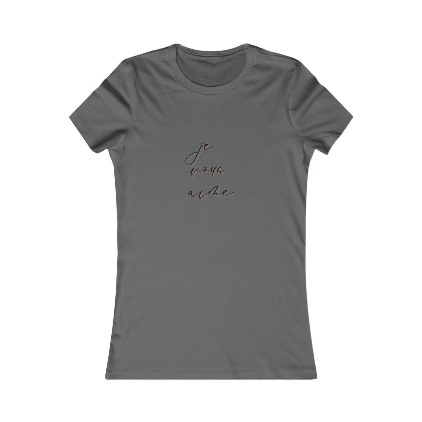 Chic Women's Tee - 'Je Vous Aime' Inspirational Top - DiRoMi