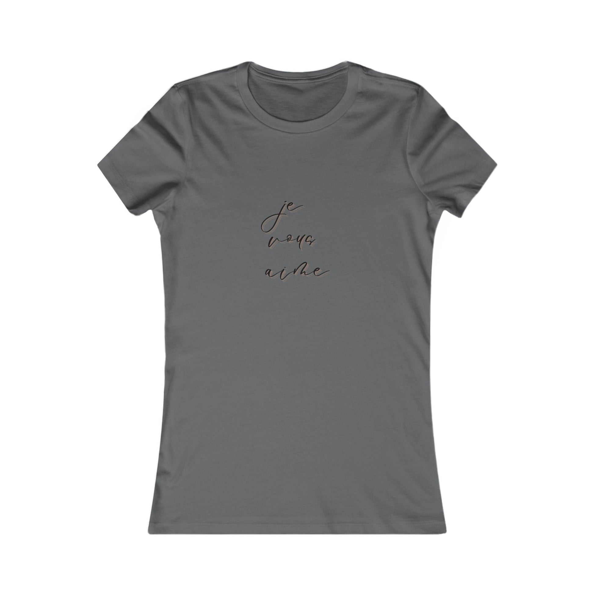 Chic Women's Tee - 'Je Vous Aime' Inspirational Top - DiRoMi