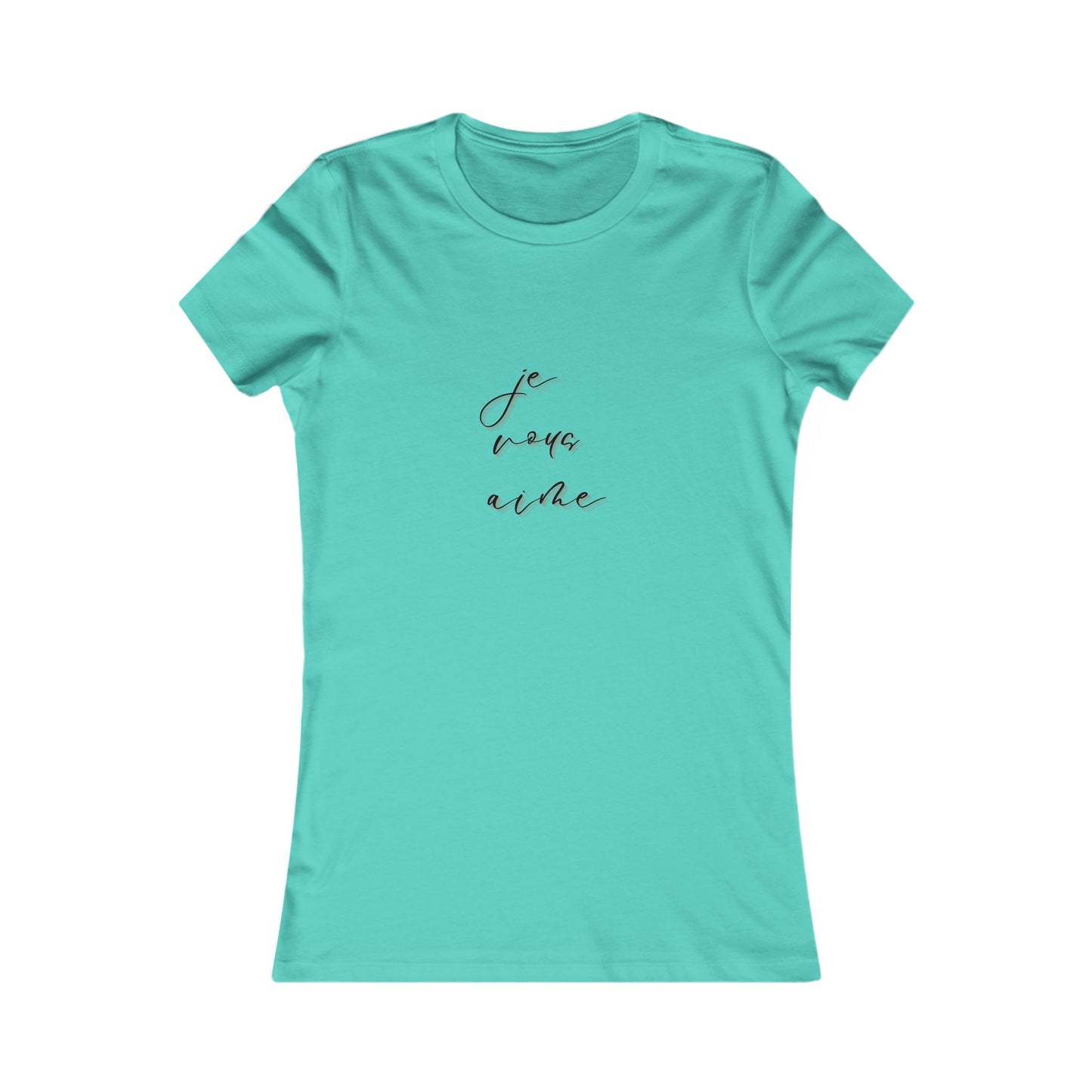 Chic Women's Tee - 'Je Vous Aime' Inspirational Top - DiRoMi