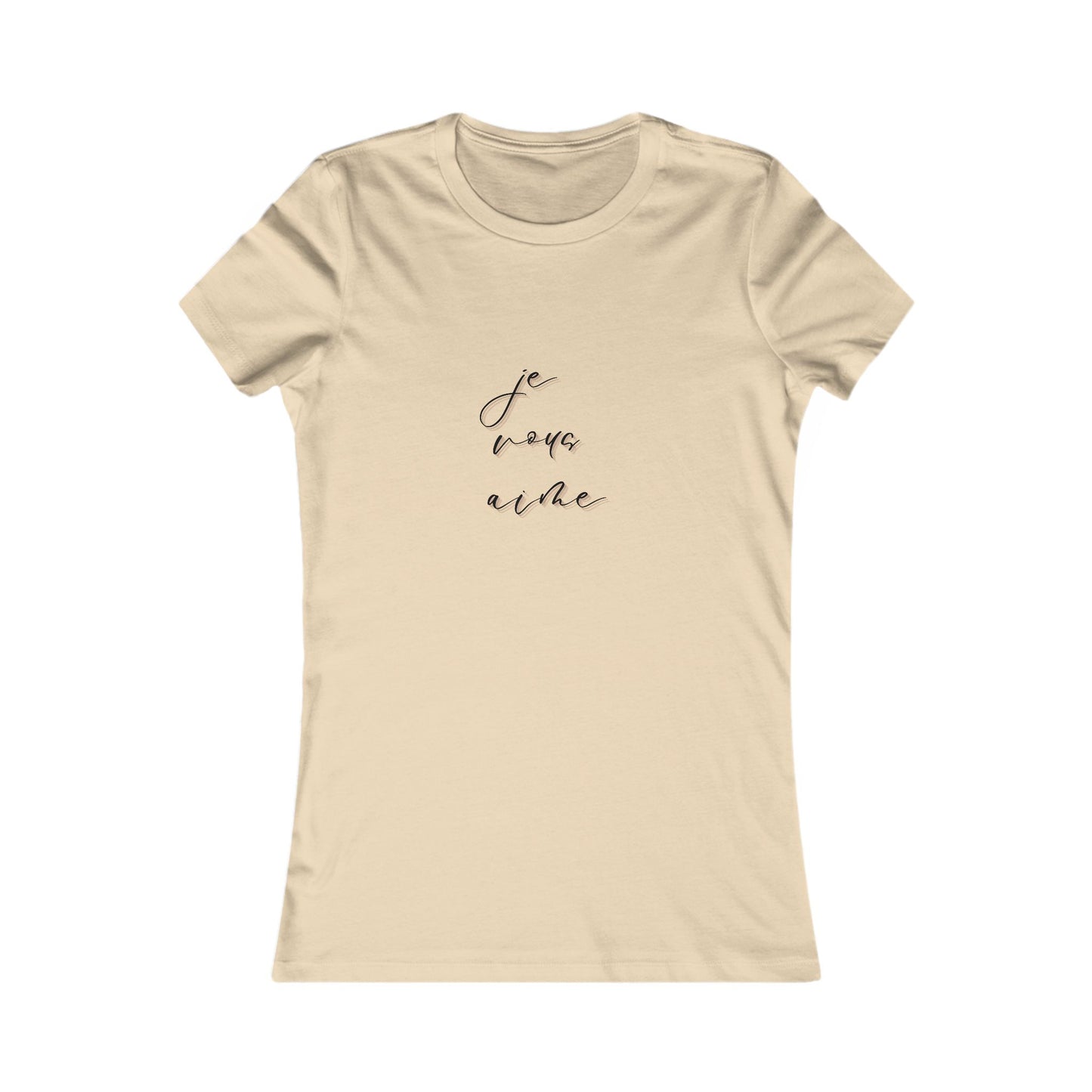 Chic Women's Tee - 'Je Vous Aime' Inspirational Top - DiRoMi